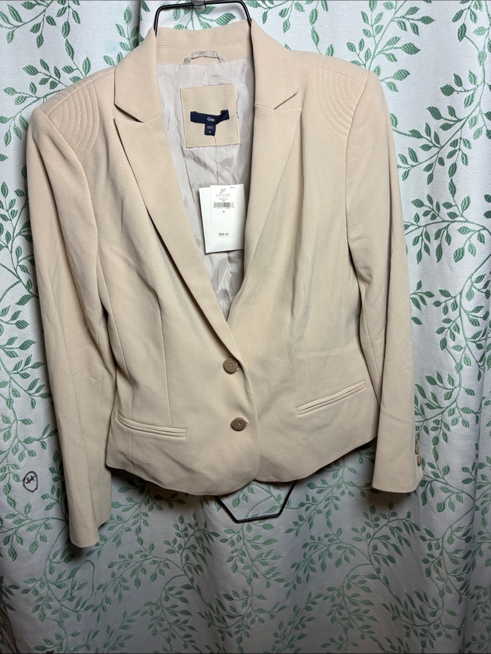 GAP Women's Beige Cream Tailored Blazer